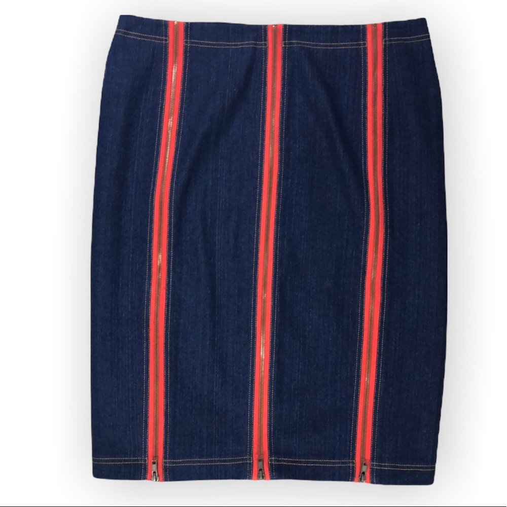 Randolph Duke Denim Zipper Skirt